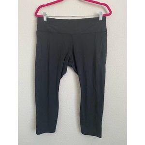 Nike Dri-Fit Fast Women's Mid-Rise Crop Running Leggings Black Athletic XL